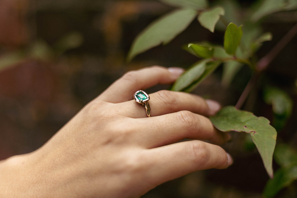 Emerald Solitaire Ring