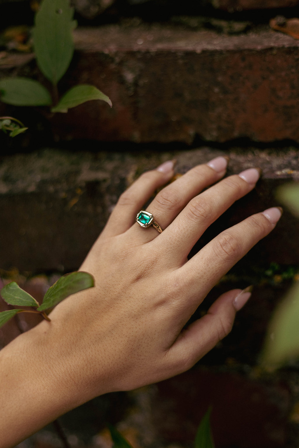 Emerald Solitaire Ring