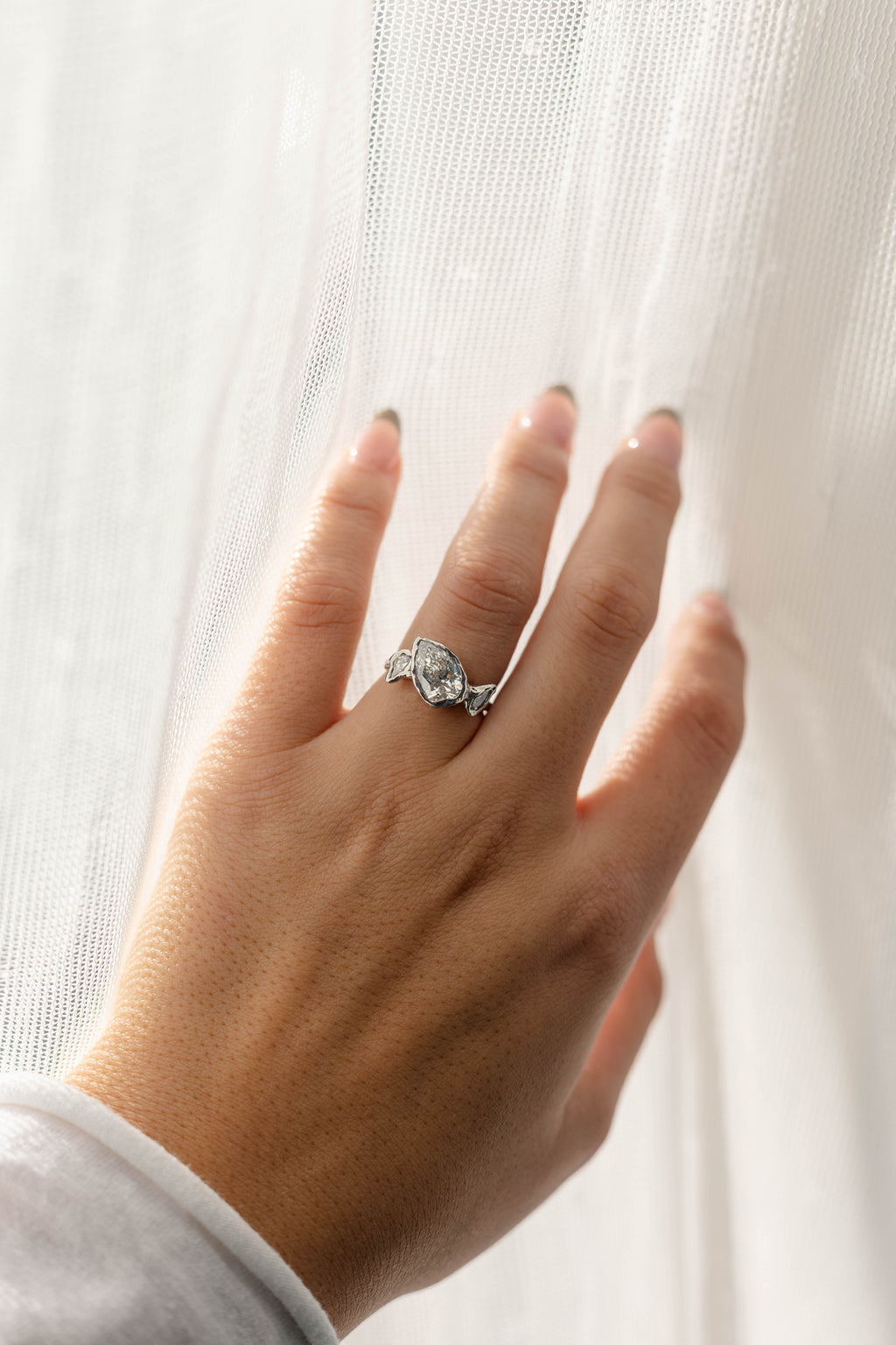 Pear Shape Diamond Trilogy Ring