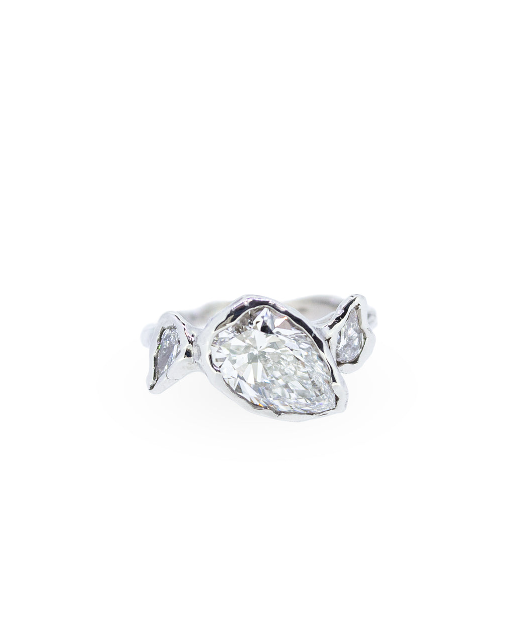 Pear Shape Diamond Trilogy Ring