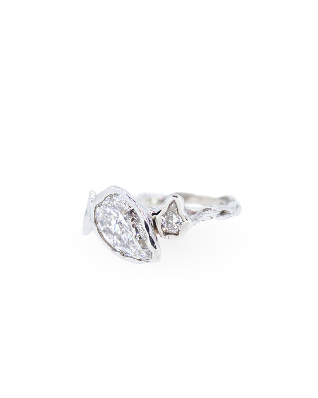 Pear Shape Diamond Trilogy Ring