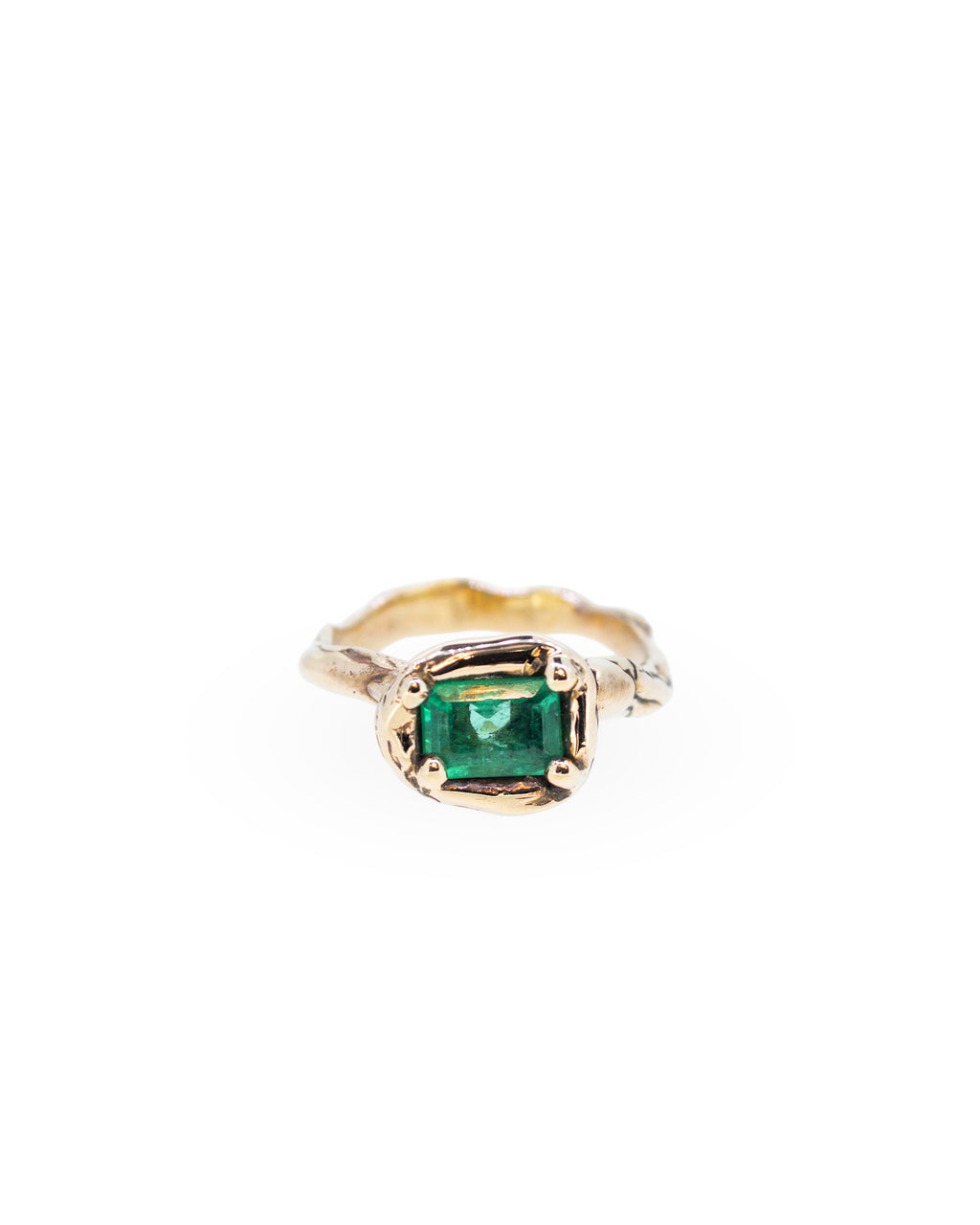 Emerald Solitaire Ring