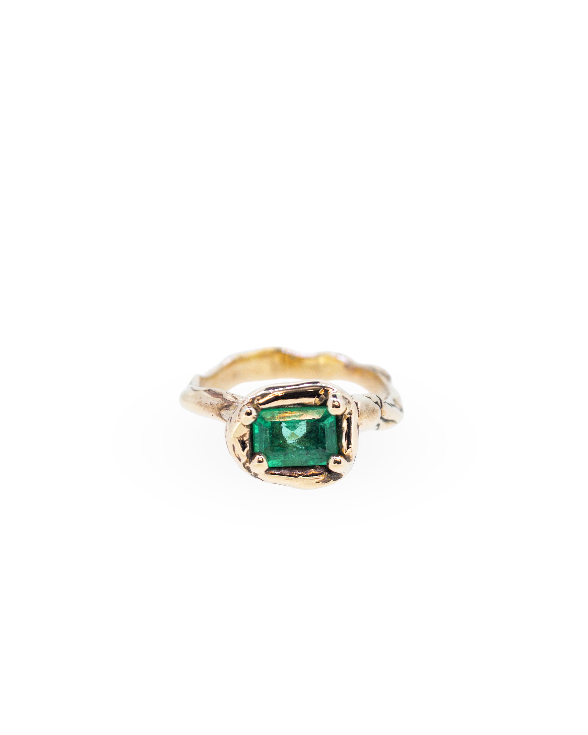 Emerald Solitaire Ring